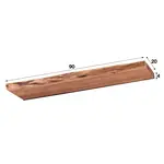 Wandplank Edge Naturel Acaciahout 120 cm, 2774/15